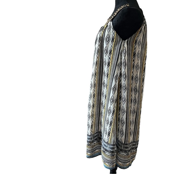 64 Sixty-Five Beaded Neckline Sleeveless A-line Dress Size M - Picture 3 of 8